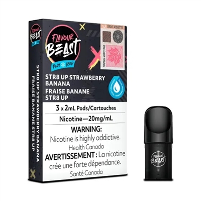 Flavour Beast Pod Pack - Strawberry Banana Iced