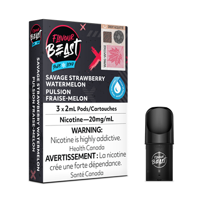 Flavour Beast Pod Pack - Savage Strawberry Watermelon Iced 20mg