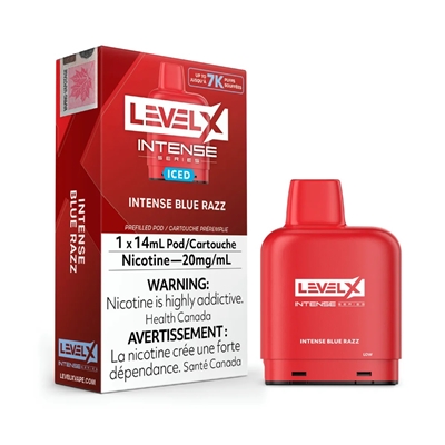Level X Pod Intense Series 14mL - Intense Blue Razz 20mg