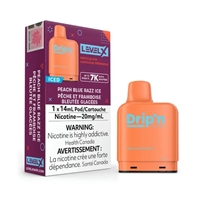 Level X - Drip'n pod 14ml - Peach Blue Razz Ice 20mg