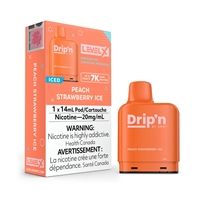 Level X - Drip'n pod 14ml - Peach Strawberry Ice 20mg