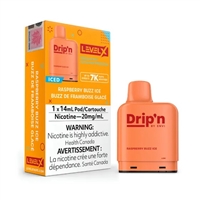 Level X - Drip'n pod 14ml - Raspberry Buzz Ice 20mg