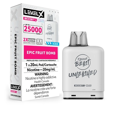 Level X Boost Pod Unleashed 25K 20ml - Epic Fruit Bomb