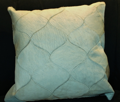 Cream/Off White Cow Hide Pattern Pillow 18"x18" MH26900