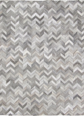 Grey Patchwork Natural Cow Hide Rug MH-289