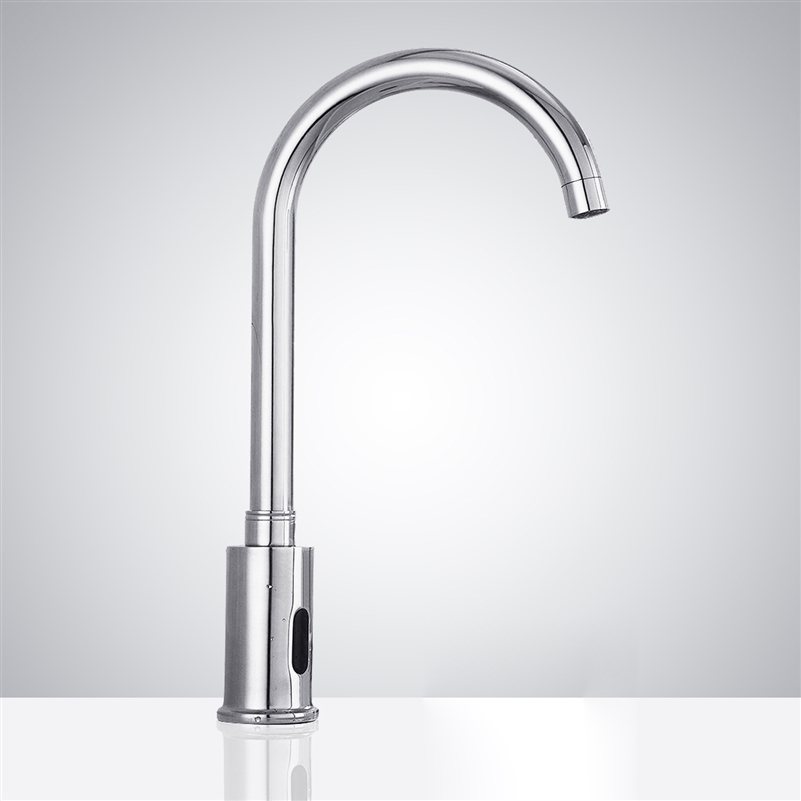 Fontana Wella Goose Neck Chrome  Sensor Faucet B510 - (also available in ORB or Gold Tone)