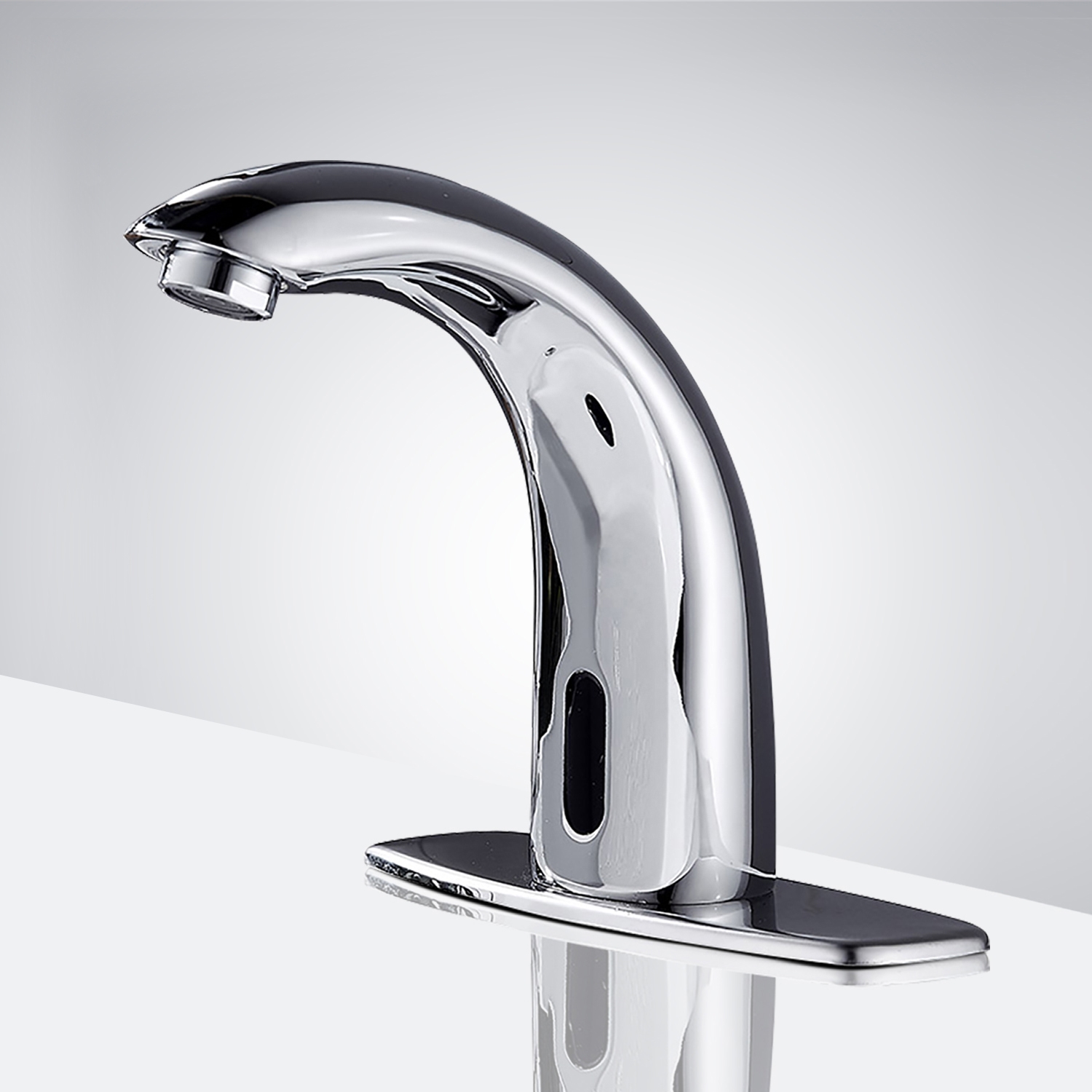Contemporary touchless bathroom faucets