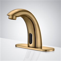 Gold Plated Contemporary touchless bathroom faucets