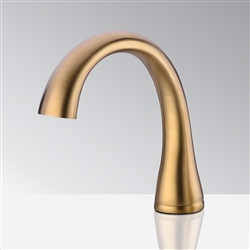 Fontana Commercial Brushed Gold Touchless Automatic Sensor Hands Free Faucet