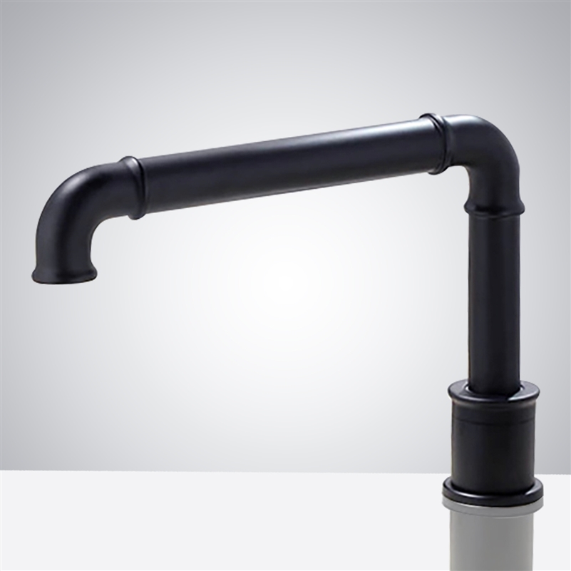 Industrial Matte Black Automatic Sensor Hands Free Faucet