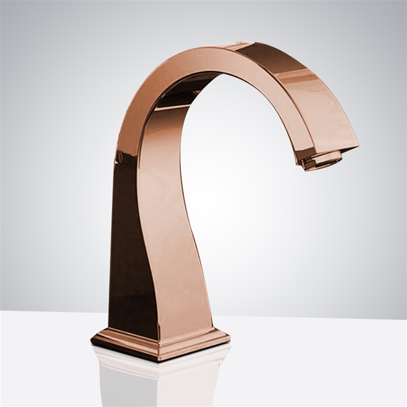 Hospital Rose Gold Automatic Sensor Hands Free Faucets