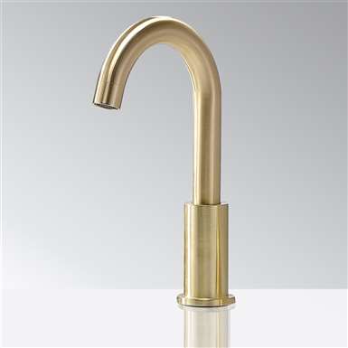 Fontana Commercial Brushed Gold Touchless Automatic Sensor Hands Free Faucet
