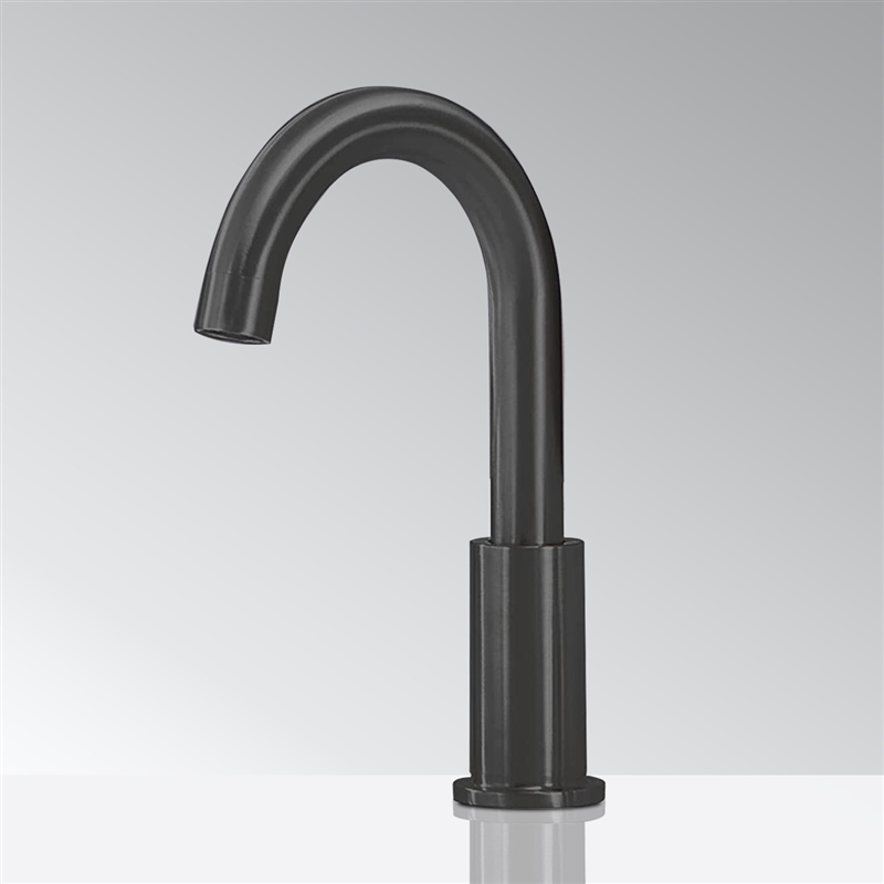 Restaurant Matte Black Touchless Automatic Sensor Hands Free Faucet