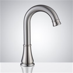 Fontana Commercial Brushed Nickel Touchless Automatic Sensor Hands Free Faucet