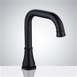 Fontana Commercial Matte Black Touchless Automatic Sensor Hands Free Faucet