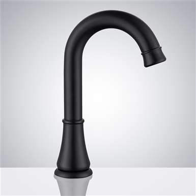 Fontana Commercial Matte Black Touchless Automatic Sensor Hands Free Faucet