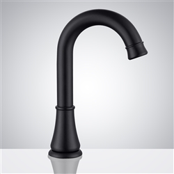 Restaurant Matte Black Automatic Sensor Hands Free Faucet