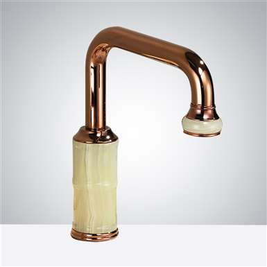 Fontana Commercial Rose Gold Touchless Automatic Sensor Hands Free Faucet
