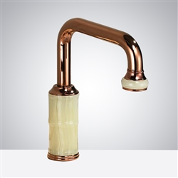 Fontana Commercial Rose Gold Touchless Automatic Sensor Hands Free Faucet