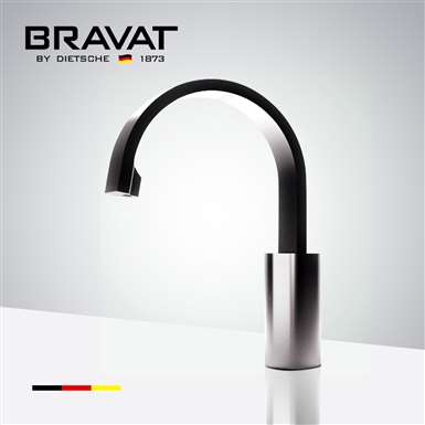 Bravat Commercial Brushed Nickel Automatic Hands Free Motion Sensor Faucet