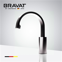 Bravat Commercial Brushed Nickel Automatic Hands Free Motion Sensor Faucet