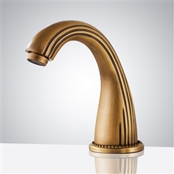 Fontana Commercial Automatic Infrared Antique Brass Sensor Faucet