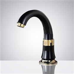 Fontana Commercial Black and Gold Automatic Sensor Faucet