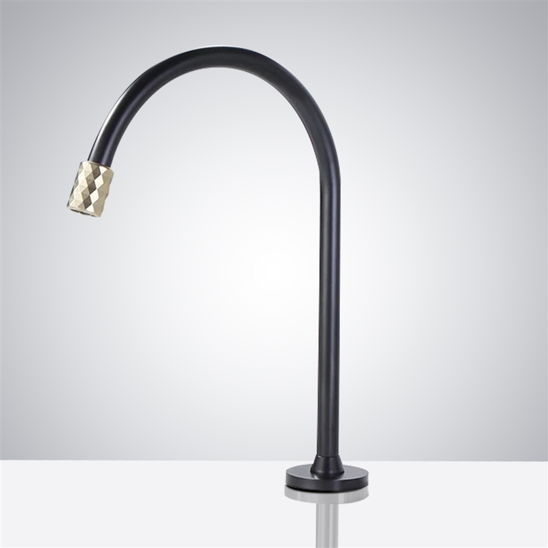 Fontana Commercial Black and Gold Automatic Sensor Faucet