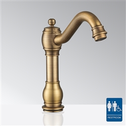 Fontana Commercial Antique Brass Automatic Sensor Faucet