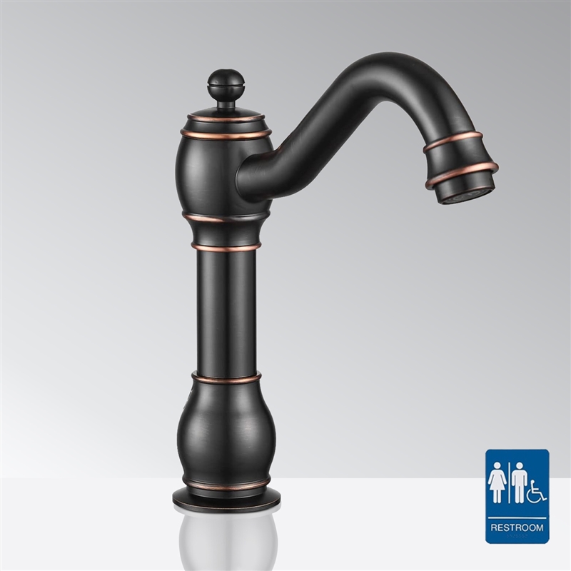 Fontana Commercial Matte Black Automatic Sensor Faucet