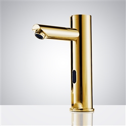 Fontana Commercial Gold Finish Touchless Automatic Sensor Faucet