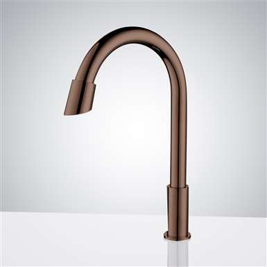 Fontana Rio Goose Neck Commercial Automatic Sensor Faucet Oil Rubbed Bronze Finish