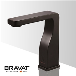 Bravat Commercial Matte Black Automatic Hands Free Sensor Faucet