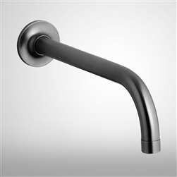 Fontana Black Wall Mount Commercial Automatic Sensor Faucet With Insight Infrared Technology