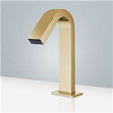Fontana  Brushed Gold Touchless Automatic Sensor Hands Free Faucet