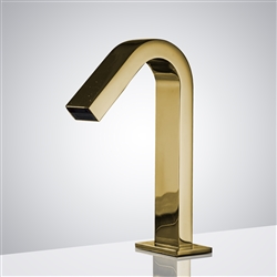 Fontana Commercial Shiny Gold Touchless Automatic Sensor Hands Free Faucet