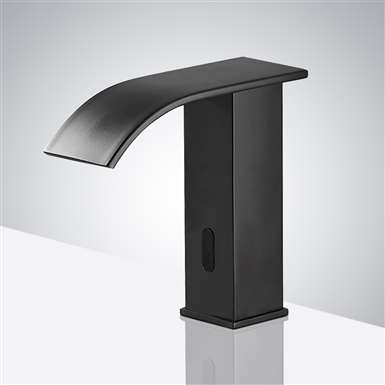 Fontana Commercial Matte Black Touchless Automatic Sensor Hands-Free Faucet