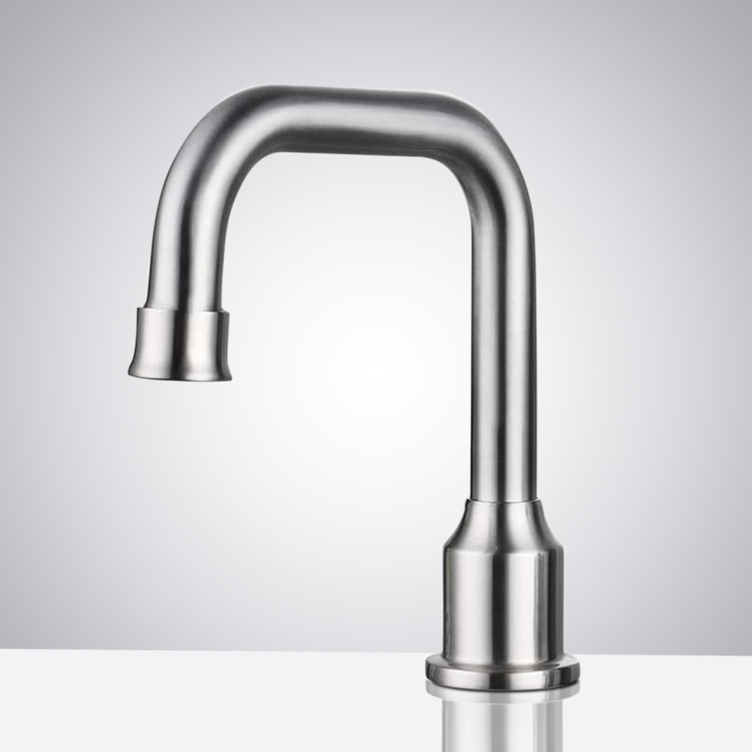 Brushed Nickel Commercial Touchless Bathroom Faucets