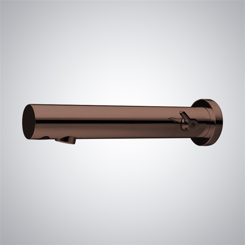 Bronze Wall Mount Commercial Bathroom Touchless Faucet