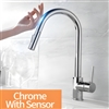 Fontana Deauville Chrome Stainless Steel Sensor Faucet with Pull Down Sprayer