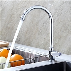 Fontana Marseille Gooseneck Zinc Alloy Single Handle Cold with Sensor Touch Kitchen Faucet