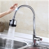 Fontana Lyon Single Handle Gooseneck with Round Head Sensor Touch Kitchen Faucet