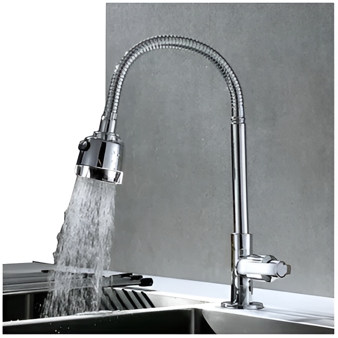 Fontana Valence Single Handle Gooseneck Tap Sensor Touch Kitchen Faucet in Chrome