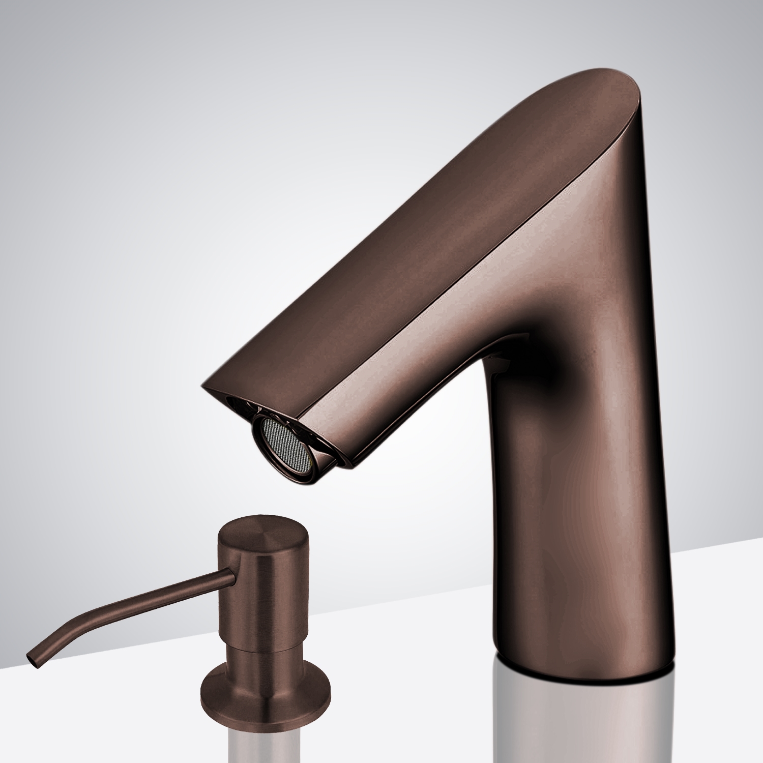 Fontana Commercial Oil Rubbed Bronze Touchless Automatic Sensor Faucet & Manual Soap Dispenser