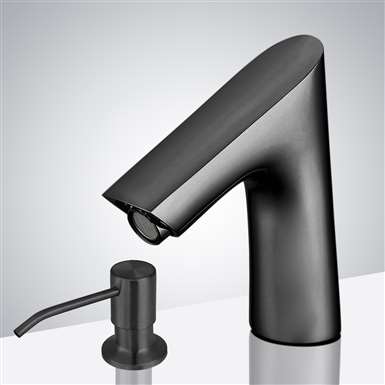 Fontana  Matte Black Touchless Automatic Sensor Faucet & Manual Soap Dispenser