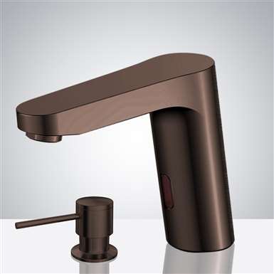 Fontana  Oil Rubbed Bronze Touchless Automatic Sensor Faucet & Manual Soap Dispenser