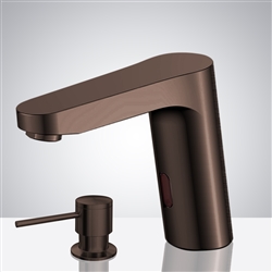 Fontana Commercial Oil Rubbed Bronze Touchless Automatic Sensor Faucet & Manual Soap Dispenser