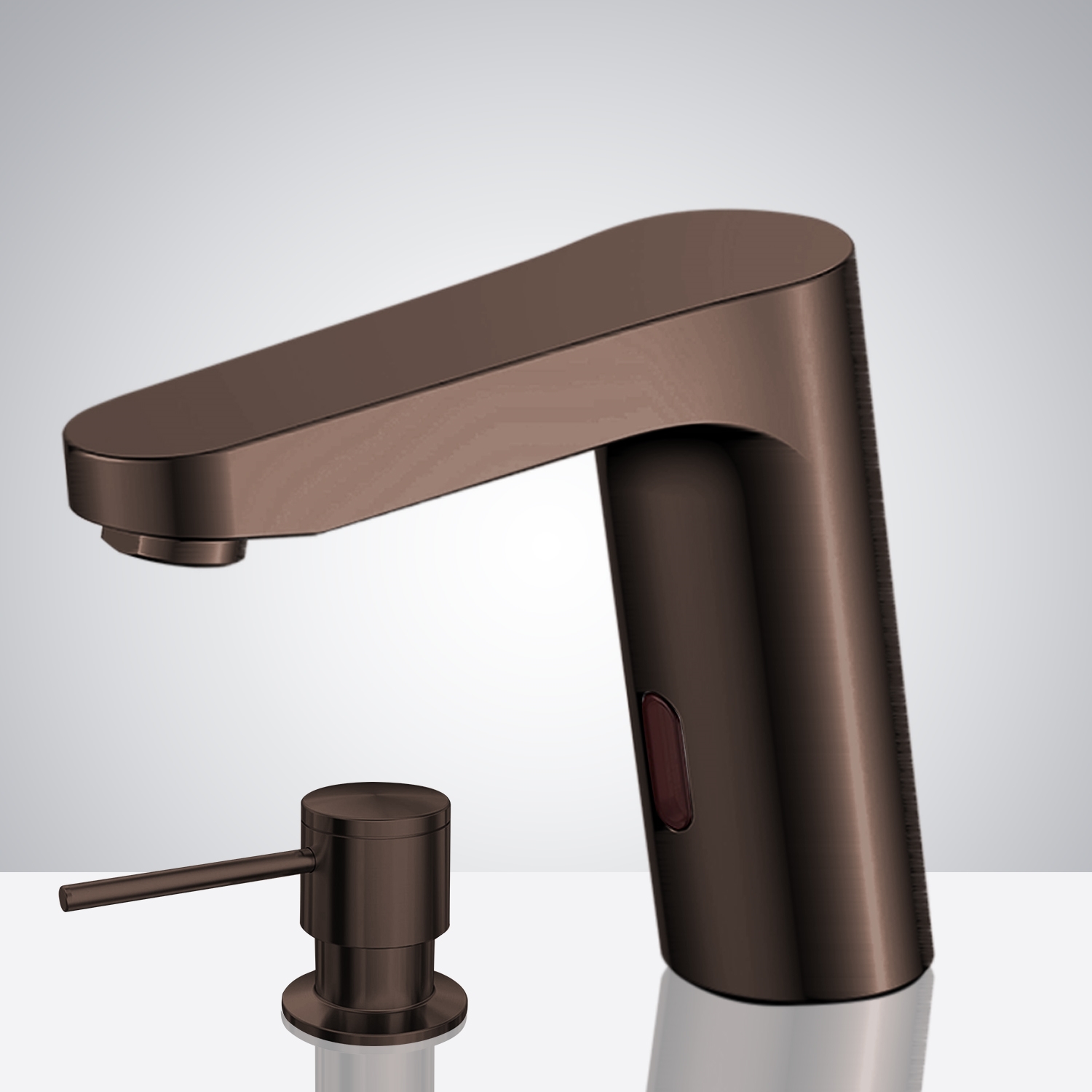 Fontana Commercial Oil Rubbed Bronze Touchless Automatic Sensor Faucet & Manual Soap Dispenser