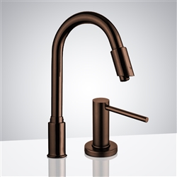 Commercial Goose Neck Light Oil Rubbed Bronze Touchless Automatic Sensor Faucet