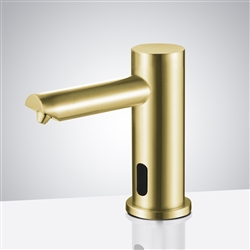 Marsala Minimalist Brushed Gold Modern Sensor Soap Dispenser